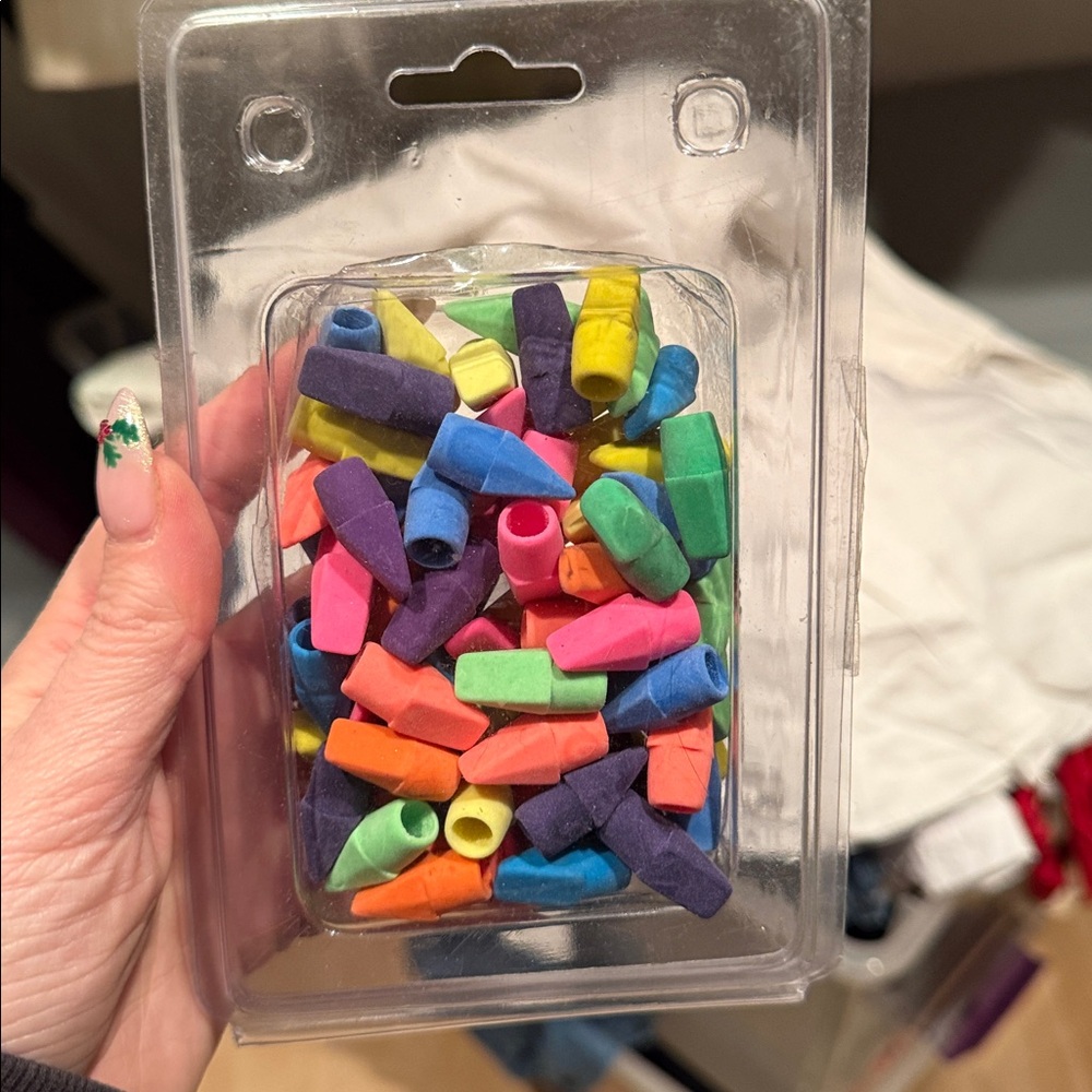 Pack of assorted erasers